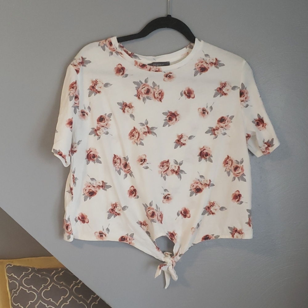 Floral print crop top